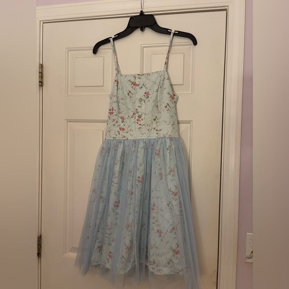 Women’s Vintage Tutu Dress Baby Blue